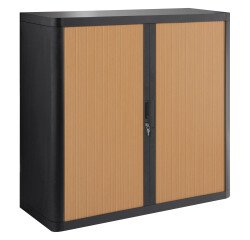 Armoire à rideaux démontable easyOffice 104 x 110 corps noir