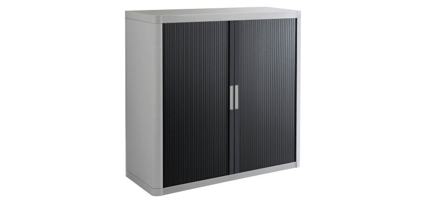 Armoire à rideaux démontable easyOffice 104 x 110 corps gris