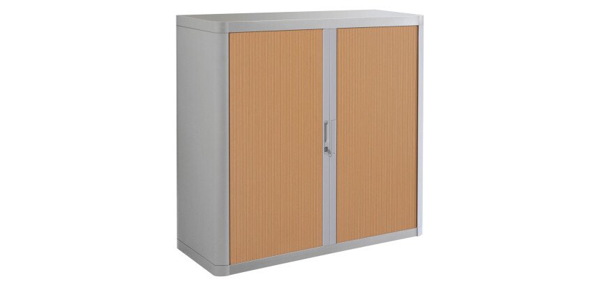 Armoire à rideaux démontable easyOffice 104 x 110 corps gris