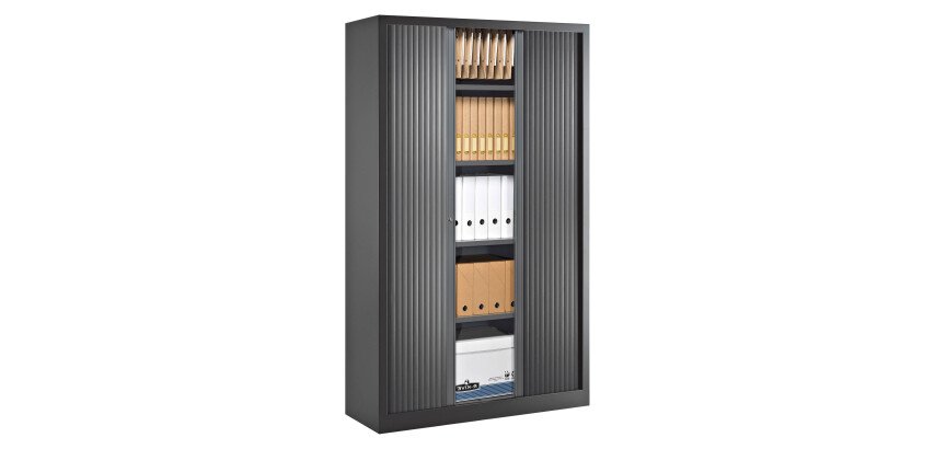 Armoire haute à rideaux monoblocs Eco-conçues 198 x 120 cm
