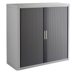 Armoire à rideaux démontable easyOffice 104 x 110 corps gris