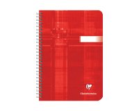 Spiraalschrift Clairefontaine Metric A5 14,8 x 21 cm grote ruitjes 100 pagina's 