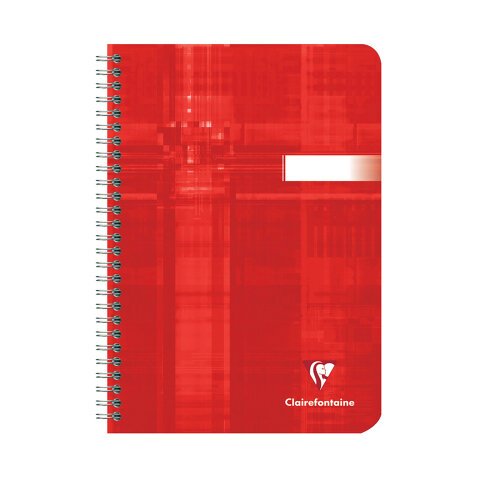 Spiral notebook Clairefontaine Metric A5 14,8 x 21 cm big squares 100 pages