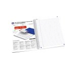 Cahier spirale Oxford Flowers - A5 14,8 x 21 cm - blanc ligné - 120 pages