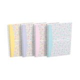 Spiral notebook Oxford Flowers A5 14,8 x 21 cm white lined 120 pages 