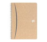 Cahier recyclé spirale Oxford Touareg A5 14,8 x 21 cm - petits carreaux - 100 pages