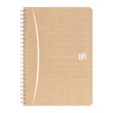 Cahier recyclé spirale Oxford Touareg A5 14,8 x 21 cm petits carreaux 100 pages