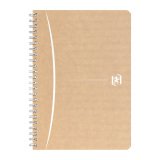 Cahier recyclé spirale Oxford Touareg A5 14,8 x 21 cm petits carreaux 100 pages