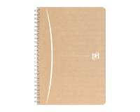 Cahier recyclé spirale Oxford Touareg A5 14,8 x 21 cm petits carreaux 100 pages