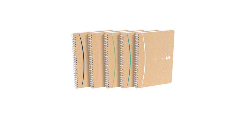 Spiral notebook recycled Oxford Touareg A5 14,8 x 21 cm small squares 100 pages