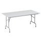 Tables pliantes plateau gris clair L 160 x P 80 cm - Rico