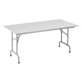 Tables pliantes plateau gris clair L 160 x P 80 cm - Rico