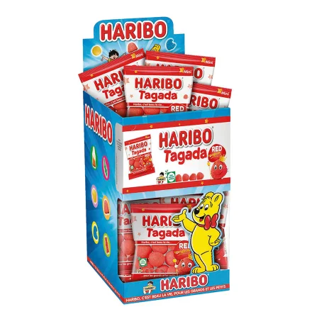 Haribo Polka Gummy et Réglisse - 30 Packs de 100gr