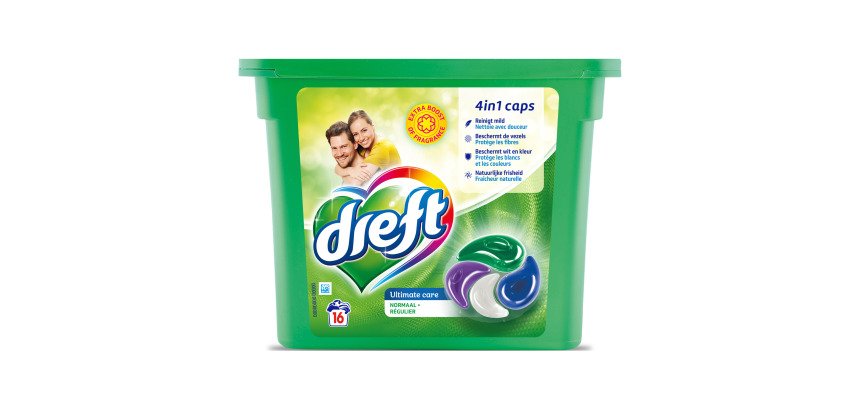 Wasmiddel Dreft Regular 4 in 1 - 16 caps