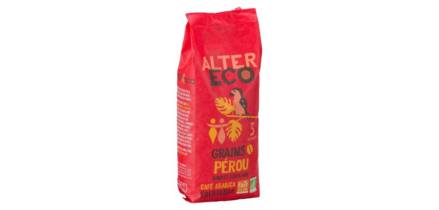 Café en grains Alter Eco Pérou- Paquet de 500 g
