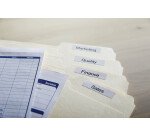 Rollos de etiquetas Dymo 99017 LW 220" Carpetas colgantes" 12x50 mm rollo de 220