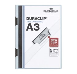 Dossier de presetación DURACLIP® 2 pinzas metálicas A3 capacidad 60 hojas color Azul