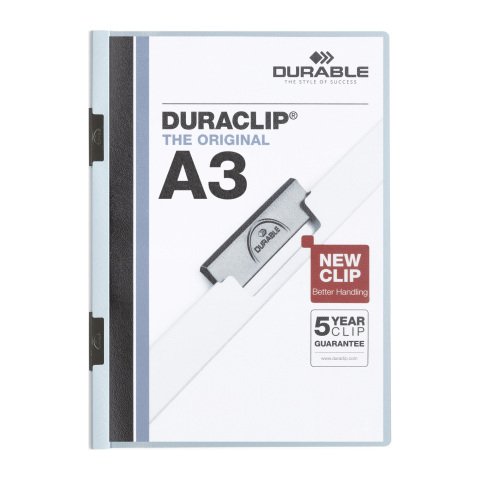 Dossier de presetación DURACLIP® 2 pinzas metálicas A3 capacidad 60 hojas color Azul
