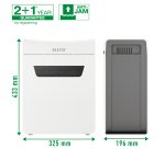 Destructeur Leitz IQ Protect 8X - coupe croisée