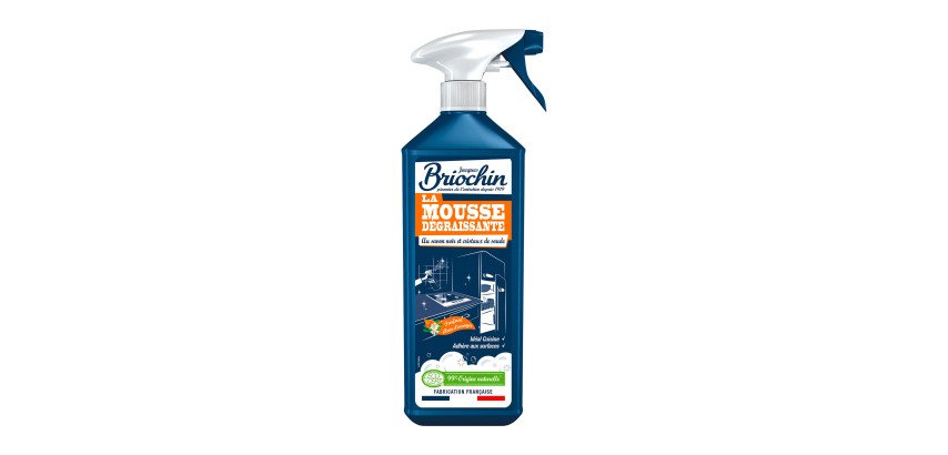 Mousse dégraissante Savon noir et cristaux de soude Briochin - 750 ml