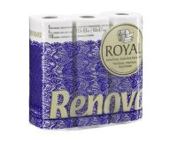 Papier toilette quadruple épaisseur Renova Royal  - 63 rouleaux de 140 feuilles