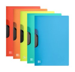 Dossier de plástico con pinza de plástico A4 Oxford Urban capacidad 30 hojas