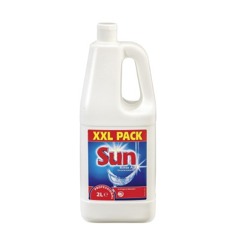 Pack 2 cans with rinse aid Sun dishwasher 2 L + 1 for FREE