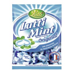 Bicolored candy Mint Lutti - bag of 150 g