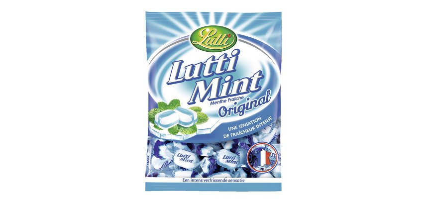 Bonbons bicolores Mint Lutti - Sachet de 150 g