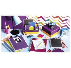 Spiral notebook Clairefontaine Linicolor A4 21 x 29,7 cm small squares 180 pages 