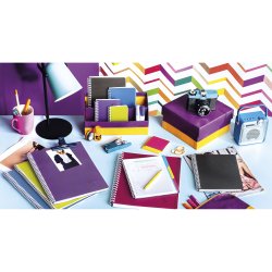 Cahier spirale Clairefontaine Linicolor A4 21 x 29,7 cm - petits carreaux - 180 pages