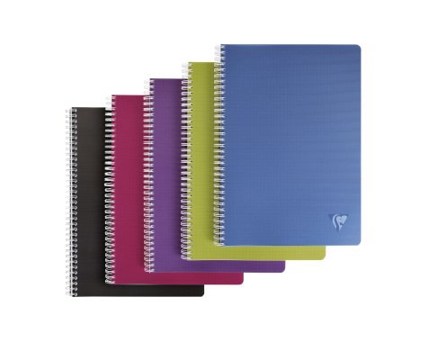 Clairefontaine Duo Book Cahier Réversible A4+ 160 Pages - Petits Carreaux + Lignées 90g