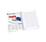 Cahier spirale Oxford Flowers - A5 14,8 x 21 cm - petits carreaux - 120 pages