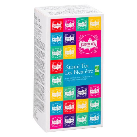 Té Kusmi Orgánico Té de Bienestar e Infusiones - Caja de 24 bolsas
