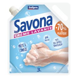 Crème lavante Solipro Savona - écorecharge de 3 L