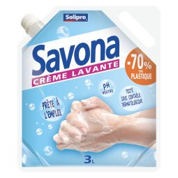 Crème lavante Solipro Savona - écorecharge de 3 L