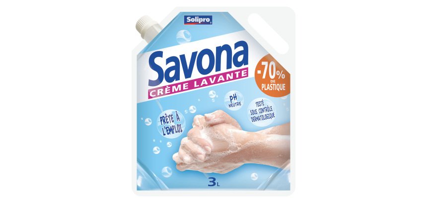 Recharge crème lavante Solipro Savona - Éco-recharge de 3 litres