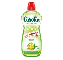 Nettoyant multi-surfaces anti-bactérien Carolin Huiles essentielles - Flacon de 1L