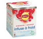 Koude infusie Cold Infuse hibiscus en granaatappel Lipton - doos van 15 zakjes 