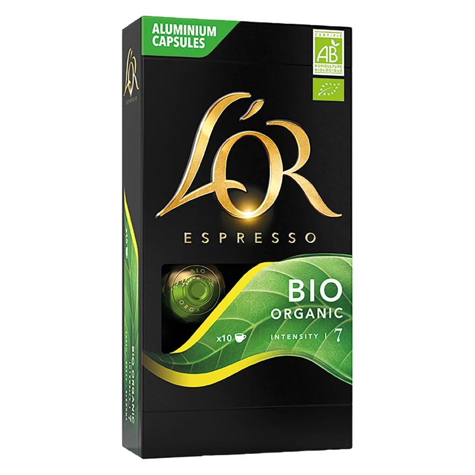 Capsules de café Espresso Classique L'Or Bio Organic - Boîte de 10 sur