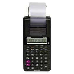 Casio Printing Calculator with Roll HR-8RCE 12 Digit Display Black