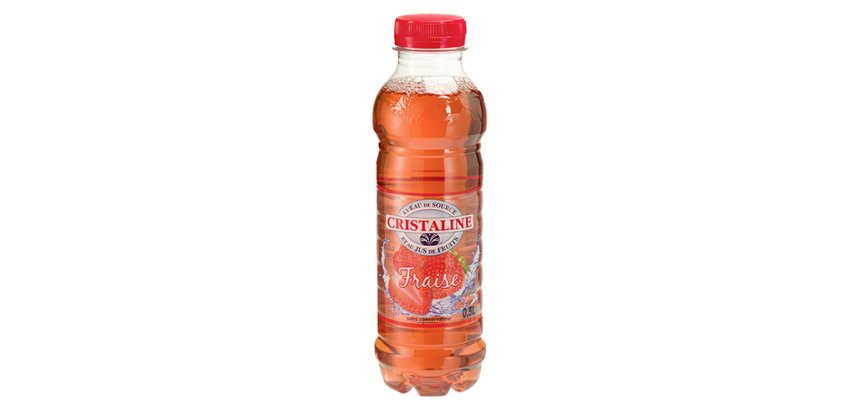 Eau Cristaline fraise 50 cl - 24 bouteilles
