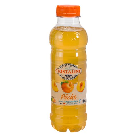 Water Cristaline peach 50 cl - 24 bottles