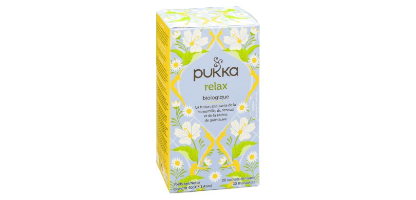 Tea Relax Bio Pukka - box with 20 biodegradable bags