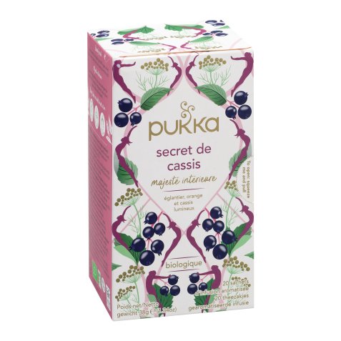 Thee blackcurrant beauty Bio Pukka - doos met 20 biologisch afbreekbare zakjes