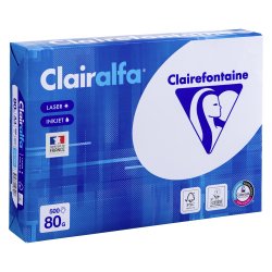 Ramette papier blanc Clairalfa A4 80 gr de Clairefontaine - 500 feuilles