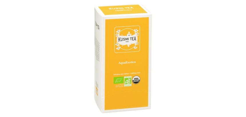 Infusion AquaExotica Bio Kusmi Tea - Boîte de 25 sachets