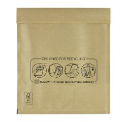 Sobres acolchados burbuja BB-20 350 x 470 Kraft marrón Fellowes - Paquete de 10