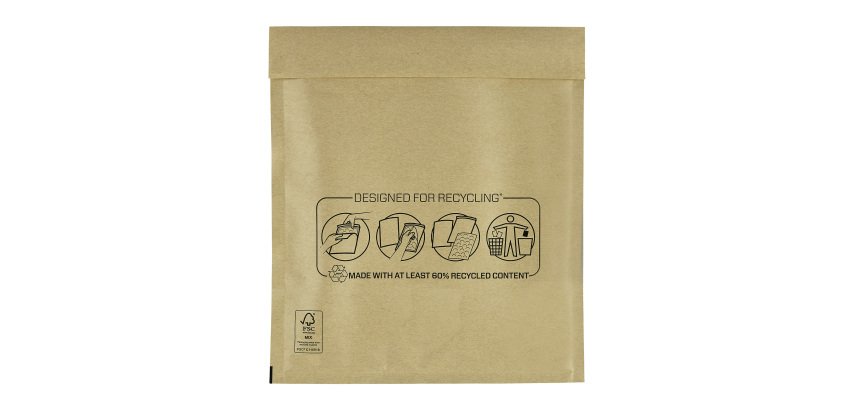 Sobres acolchados burbuja BB-20 350 x 470 Kraft marrón Fellowes - Paquete de 10