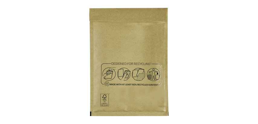 Sobres acolchados con burbuja BB-14 180 x 260 Kraft marrón Fellowes - Paquete de 10